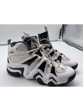 Adidas Crazy 8 Shoes Mens Size 8.5 White Damaged Basketball Sneakers IE7198